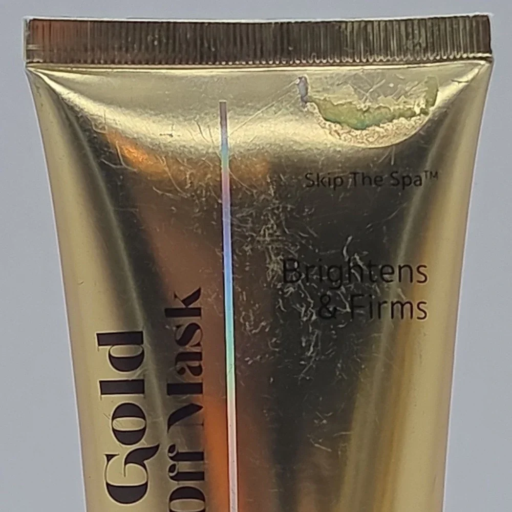 Lot Of 4 SKIP THE SPA 24k Gold Glitter Peel Off Mask Brightens & Firms Skincare